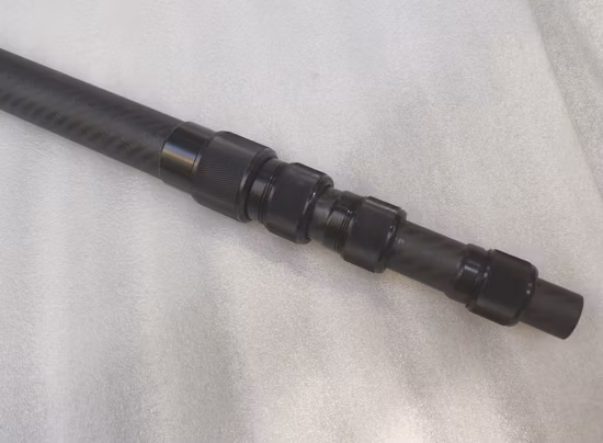 Pólo telescópico forte de fibra de carbono de 12m para limpeza de janelas